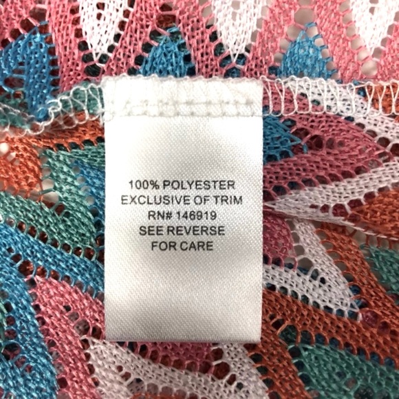 Chevron Poncho Knit top Blouse Size S/M - Picture 6 of 6